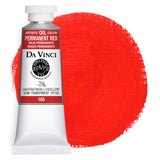 DA VINCI PAINTS Professional Artist Oil Paint, Permanent Red, 37mL