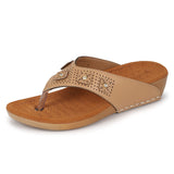 Ortho Joy Doctor Slipper For Women Fancy || Orthopedic Women'S Fashion Slipper || Comfortable Slippers For Women,Beige,6,B0C3VT3PSS