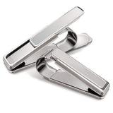 MClip MenS Stainless Brushed With Polished Border Money Clip One Size Brushed Stainless XLarge