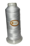 UV Protected Polyester Sewing Thread High Tenacity 210d/3 T70 for Upholstery Beading 100g (Medium, White)