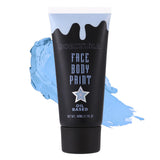 Light Blue Face Body Paint, Oil-based Face Painting Kit for Kids Adlut, Facepaint for Halloween Dead Bride Ice Queen Costume, Co