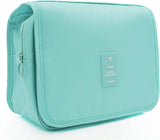 Trawila Travel Hanging Toiletry Bag Cosmetic Bag Makeup Organizers for Men & Women with Sturdy Hook (Blue)