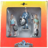 Motorhead Miniatures Michelle, Meg and Gary Tire Brigade 3 piece Figurine Set 1/24