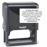 XX-Large Custom Self-Inking Personalized Return Address Stamp - Customizable Up to 8 Lines of Text -Small Business Essentials, S