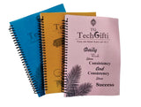 Techgifti Premium Spiral Notebook Set Of 3, Plain Notebook For Students, Office/Unruled Spiral Register For Writing Purpose, 21.