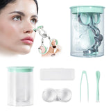 MUNLIT Contact Lens Applicator Tool - Eye Contact Removal Tweezers, Scleral Lens Inserter, Contact Lens Case, Contact Lens Eyeli