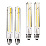 VCTC Lighting Dimmable 6W Tubular LED Bulbs, 3000K Warm White,Edison Style Filament Light Bulb, T10 Vintage Bulb 60 Watt Equival