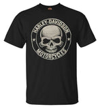 HarleyDavidson Mens HD Skull Badge Short Sleeve TShirt Black. 30298293 XLarge