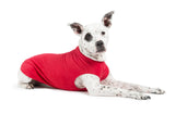 Goldpaw Stretch Fleece Dog Sweater - with Spandex for 4-Way Stretch - Soft, Comfortable Dog Coat - Machine Washable - Made in the USA - Red - Size 8