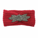 El Regalo 1 Pc Winter Knitted Sequin Flower Headband Ear Warmer For Girls & Women Headwrap With 3D Sequin Flower Ear Warmer H