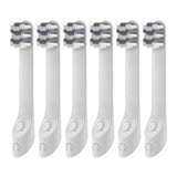 6Pcs Kids Toothbrush Replacement Heads for Quip Electric Toothbrush,White