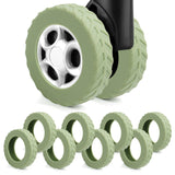 UMUST 8Pcs Luggage Wheel Covers,Silicone Suitcase Cover for 2-2.4'' Spinner Wheel, Carry On Luggage Wheels Protector,Upgrade Sui