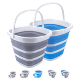 2 Pack Collapsible Buckets 10L 2.6 Gallon Cleaning Bucket Mop Bucket Folding Foldable Portable Small Plastic Water Supplies for