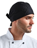 Fqzilon Adjustable Mens Womens Gym Ridding Under Helmet Chef Cap Black