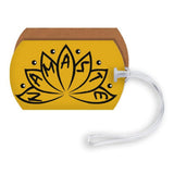 Gingercrush Namaste Luggage Tag Customized Luggage Tag | Bag Tag | School Bag Name Tag | Travel In Style Personalize With Name,