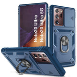 PASNEW Case for Samsung Note 20 Ultra,Camera Cover Slide & Metal Kickstand,Military Heavy Duty Shockproof Hard Shell Protector f
