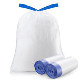 Trash Bags 6 Gallons Drawstring Garbage Bags 60 Count for Office, Living Room, Kitchen and Bathroom Trash Cans- Thickened, Stret