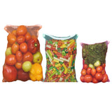 TruVeli Ziplock Mesh Fridge Bags for Vegetables, Fruits, Food, Toys, Grocery Set of 3