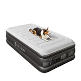 CHILLSUN 2025 Upgraded Twin Air Mattress with Built in Pump, 3 Mins Quick Self-Inflation Inflatable Airbed, Comfortable Top Surf