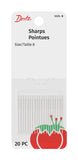 Dritz 56S-8 Sharps Hand Needles, Size 8, Nickel (20-Count)