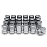 White Knight M14x1.5 Lug Nuts for Select GM and CDJR, Solid Piece Factory Style Chrome Standard (1.56) Duplex Bulge Acorn - 1709
