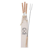 Mud Pie SMores Expandable Smore Stick Set, 22, Tan
