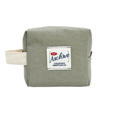 Monolike Archive Cube Mini Pouch, Warm Gray - Makeup Bag, Cosmetic Bag, Travel Bag, Toiletry Bag, Organizer, Storage Bag