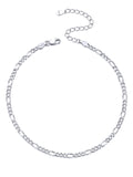 ChicSilver Ankle Bracelets for Women Herringbone Anklet 925 Sterling Silver Ankle Bracelet for Women Dainty Waterproof Womens An