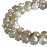 Weiyiziens 100pcs 6mm Labradorite Beads Natural Gemstone Beads Round Loose Beads for Crafting and Jewelry Making