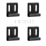 4Pcs Heavy Duty Mirror Hanging Kit, Heavy Mirror Mounting Hardware Mirror Clips For Wall Mounting, Wide Channel Mirror Hanger Fo