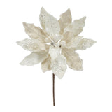 Melrose Modern Home Decorative Poinsettia Stem (Set of 6) 30 H Velvet
