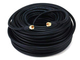 Monoprice RG6 Quad Shield CL2 Coaxial Cable with F Type Connector, 100ft, Black