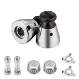 YiiSeeJo 2 Pack Universal Pressure Cooker Relief Valve Kit with Stainless Steel AntiBlocking Covers & Exhaust Rod 80KPA Press
