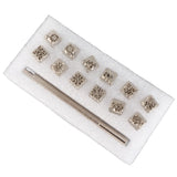 Durable Leather Stamper Stamping Punch Tool Kit Stamping Puncher With Handle Leather Making Tools For Leather Craft
