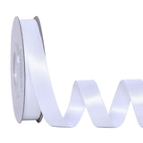 Ribest White Double Faced Satin Ribbon, 5/8 Inch 25 Yard Ribbon for Crafts Gift Wrapping Bows Wedding Party Decoration Bouquet