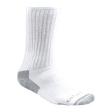 Carhartt MenS 3 Pack AllSeason Cotton Crew Work Socks, White,1013 Sock/612 Shoe/Large
