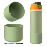 YOUCOX Silicone Boot for Owala Water Bottle 24 oz 2PCS Anti-Slip Protective Sleeve for FreeSip/Twist/Flip Water Bottles BPA Free Dishwasher Safe Bottom Bumper Cover Cup Accessories-New
