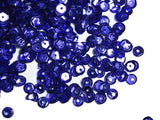 The Design Cart 5 mm Dark Blue Round Circular Plastic Sequins Sitara for Embroidery, Embellishing Handbags, Apparels, Art Craft