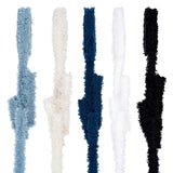 PH PandaHall 15 Yards 5 Colors Denim Fabric Ribbon 15mm Wide Polyester Frayed Edge Trim Fringe Trim for DIY Crafts Sewing Garmen