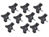 10PCS 5/16-18 Male Thread Wing Nut Knob 2 inch Diameter with 2 inch Long Threaded Post for Lawn Mower, Woodworking Tools & Jigs,