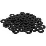 #6 Stainless Steel Flat Washer, 0.38 Outside Diameter Washer, 18-8 (304) Stainless Steel Metal Washer for Screws and Bolts, Blac