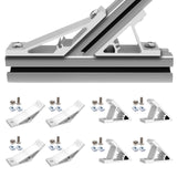 Seekliny 8pcs 4040 45/135 Degree Corner Bracket Connector 4040 Extrusion Hardware T-Slot V-Slot Accessories with Screws and Nuts