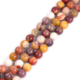 GEM-Inside Natural 14mm Mookaite Jasper Gemstone Loose Beads Round Crystal Energy Stone Power for Jewelry Making 15