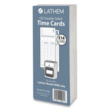 Lathem E14100 E14100 Time Cards, BiWeekly/Monthly/SemiMonthly/Weekly, Two Sides, 7Inch