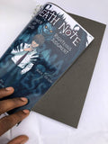 Sharma Business Death Note Anime Theme Spiral Notebook, Black Paper, A5, 120 Gsm, 50 Sheets, Spiral Bound