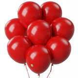 AFTERLOON Biodegradable Balloons Red 12 Inch 100 Pack, Matte Color Thickened Extra Strong Latex Helium Float, for Baby Shower Ge