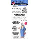 Art Impressions Laugh Lines Stamp-Never Too Old, Clear
