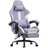 GTRACING Gaming Chair with Foot Rest & Pocket Spring Cushion, Breathable Fabric for Home Office Desk, Ergonomic High Back Comput