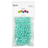 Essential By Leisure Arts Pearl Beads 10Mm Blue 200Pc - Round Pearls for Crafting, for Jewelry Making and DIY Crafts, Craft Pear