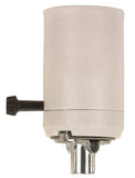 Satco 90428 3Way Turn Knob Mogul Socket with Hickey, Color